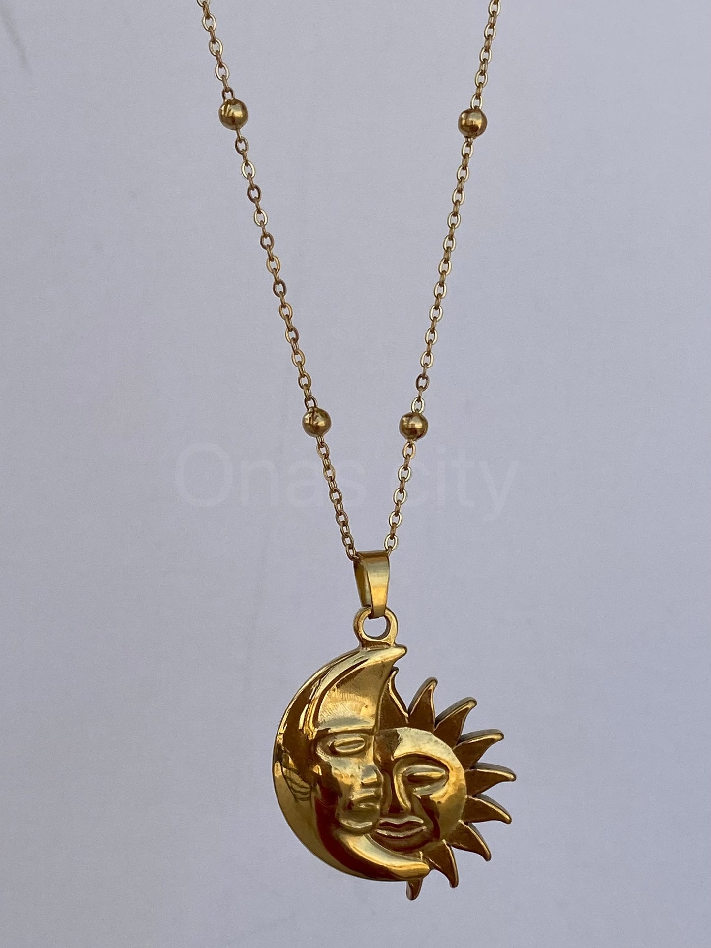 Moon&sun necklace