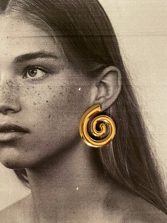 Spiral earrings