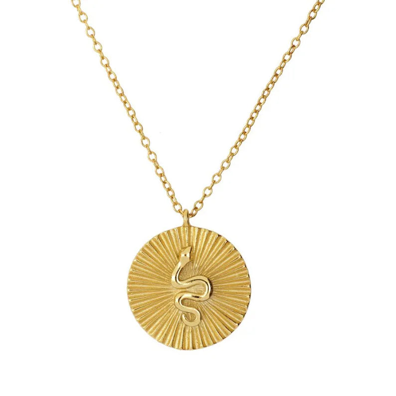 Anake medallion necklace