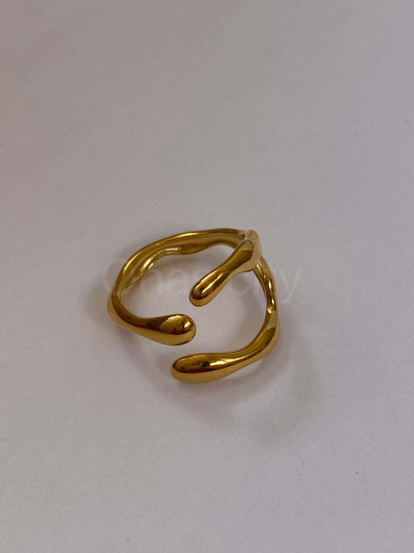 Bamboo fork ring ( free size )