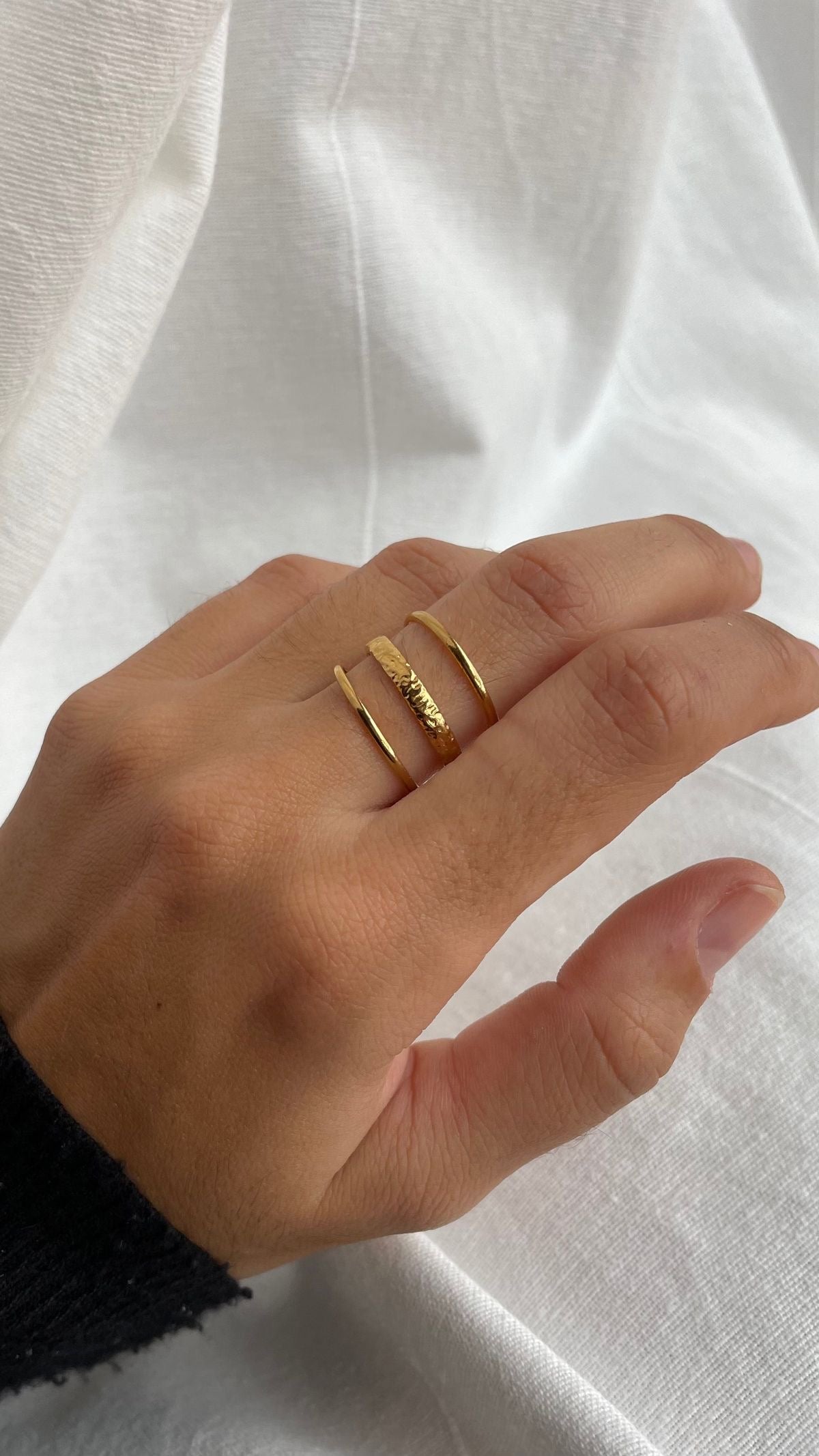 Bohemian three layers ring ( free size )