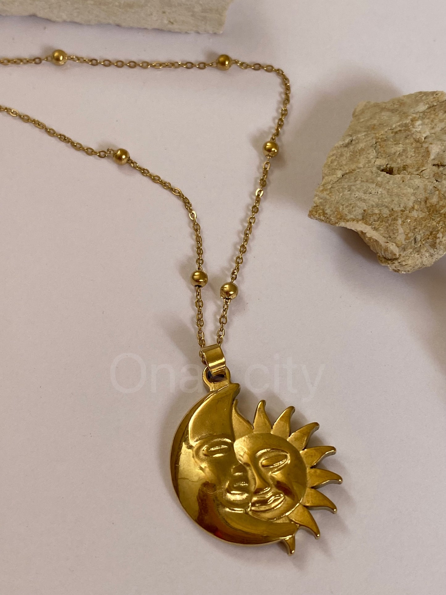 Moon&sun necklace