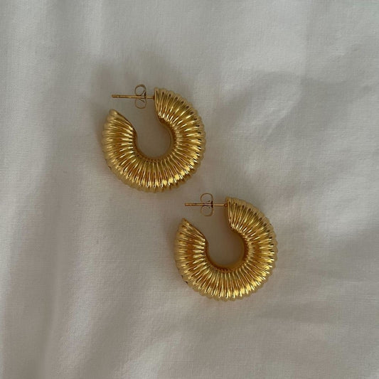 Opulent hoop earrings