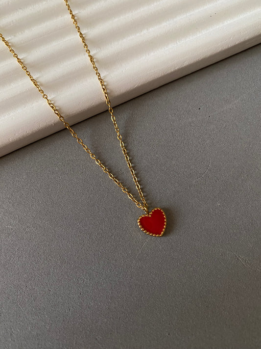 Red heart necklace