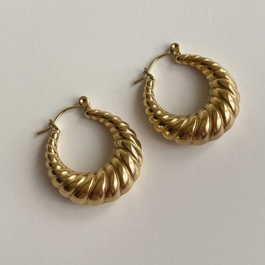 Chunky croissant hoops