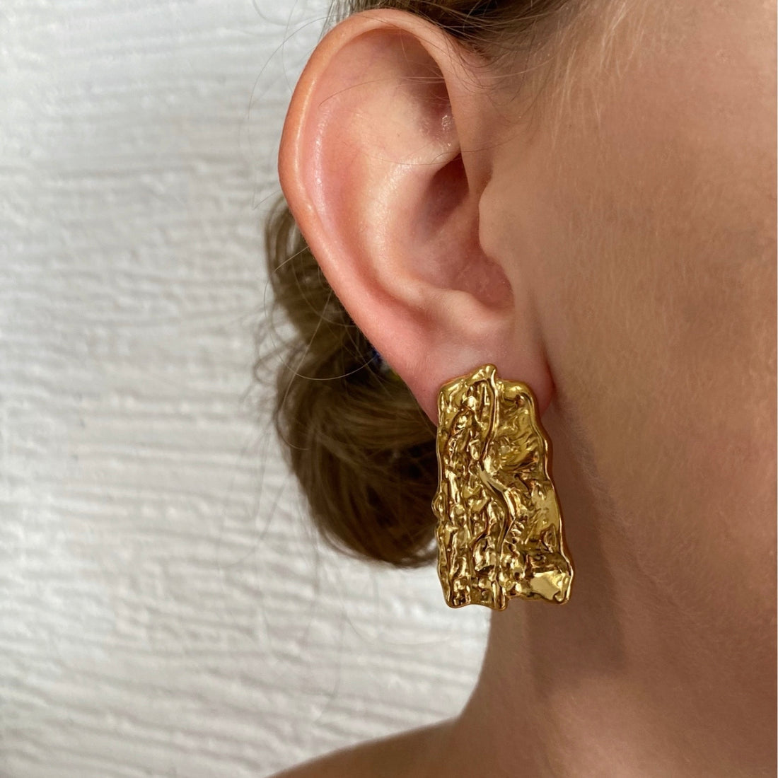 Vintage paper earrings