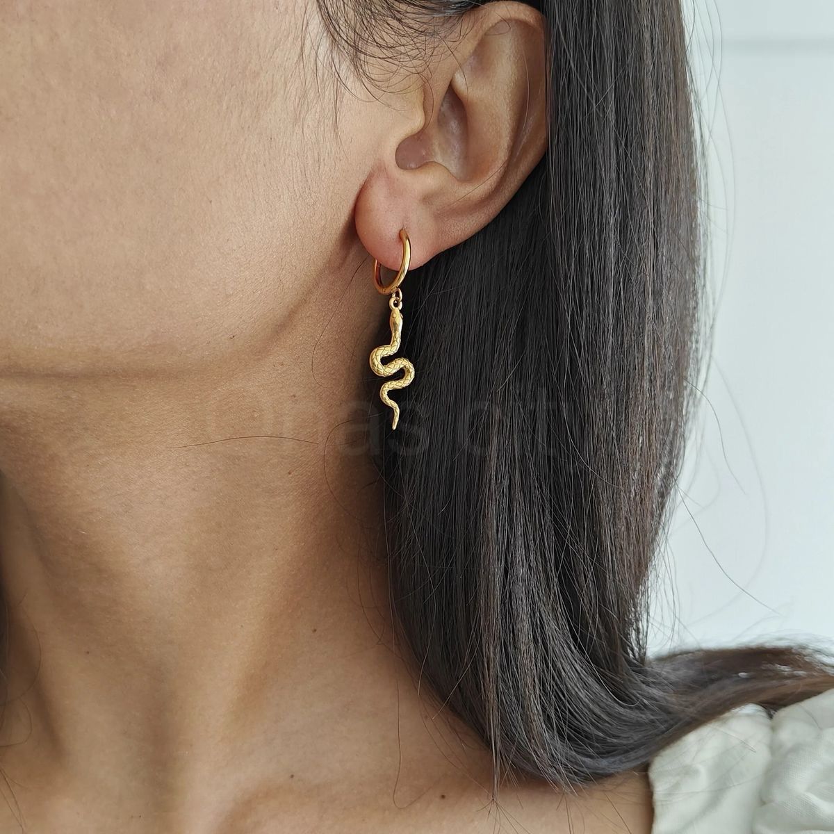 Snake earring